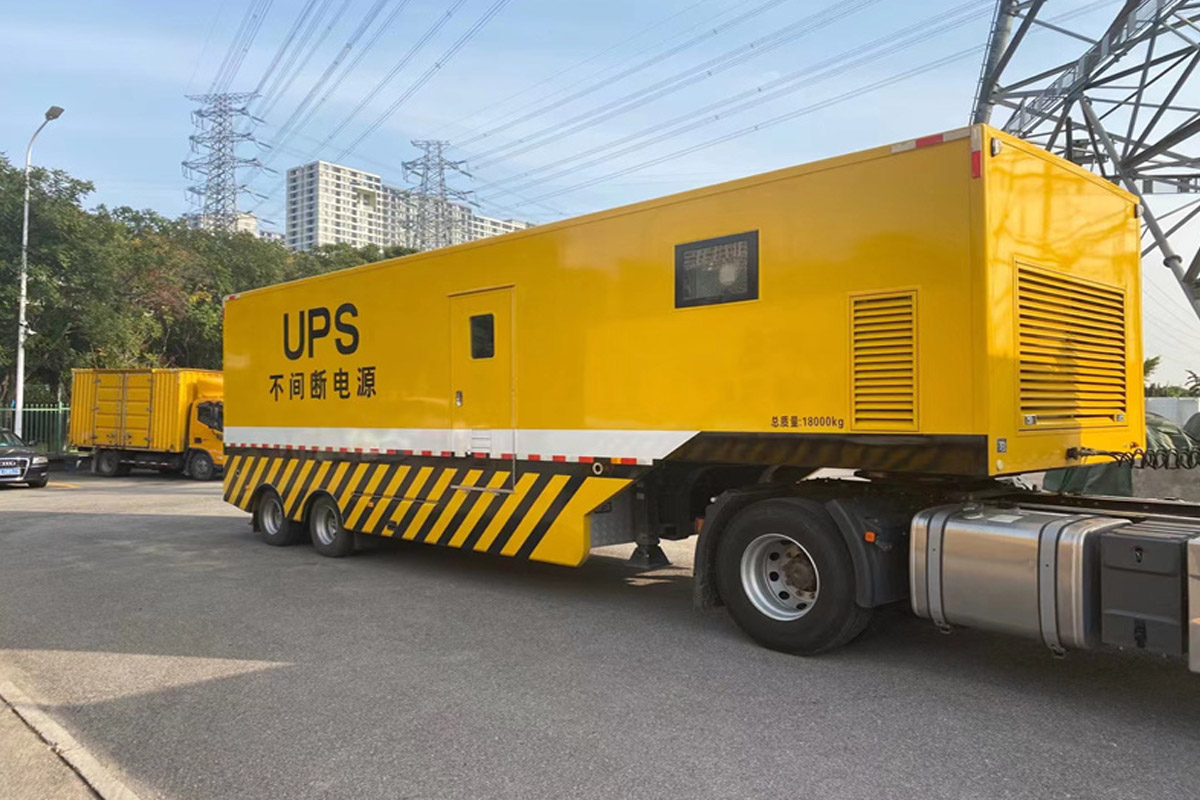 山丹发电机租赁施工现场